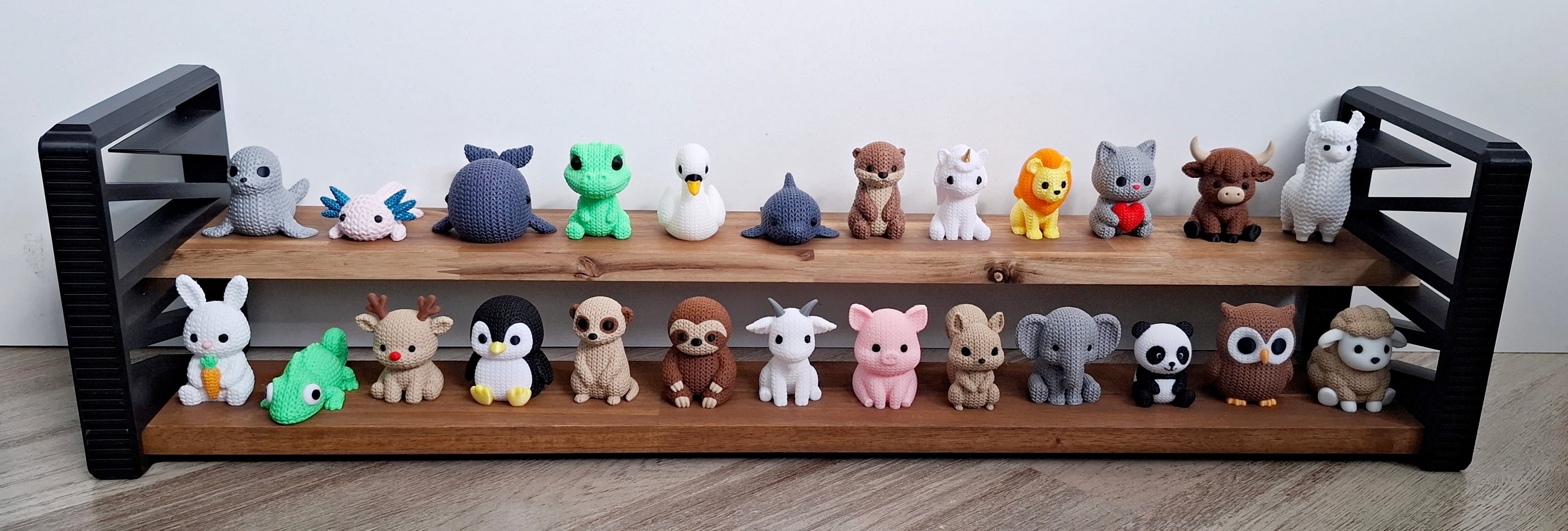 Tiere im Strick-Look