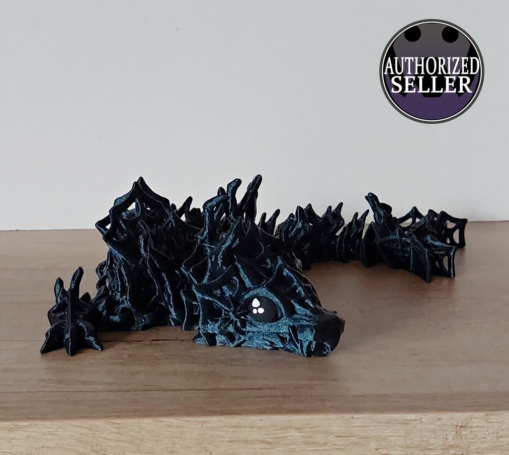 Spinnennetz Drache aus 3D-Druck