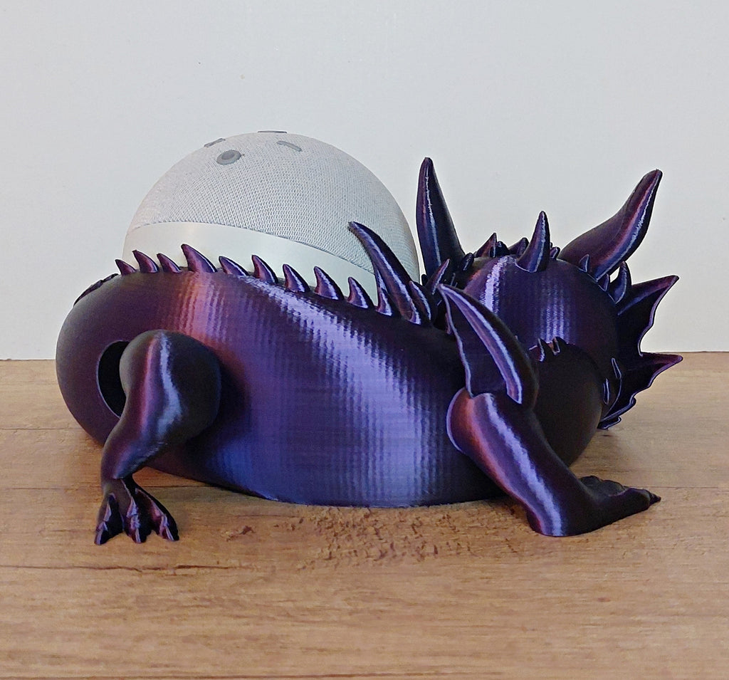 🐉 Süßer Drache als Halter für Alexa Echo Dot 5 – 3D-Druck