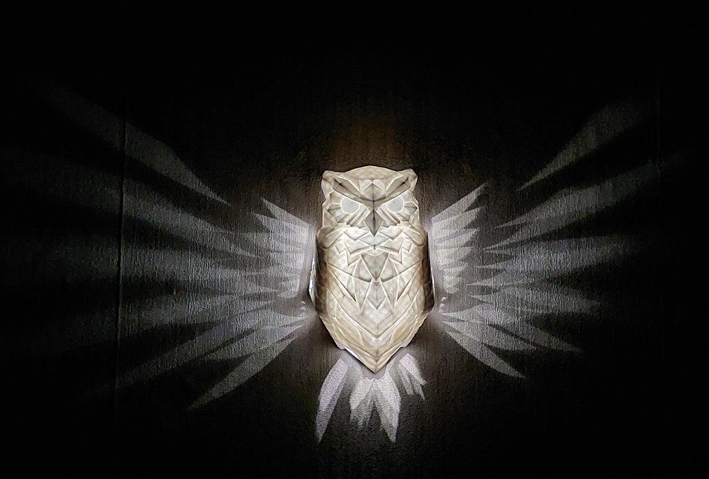 🦉 Eulen-Wandlampe – LED-Nachtlicht aus hochwertigem 3D-Druck