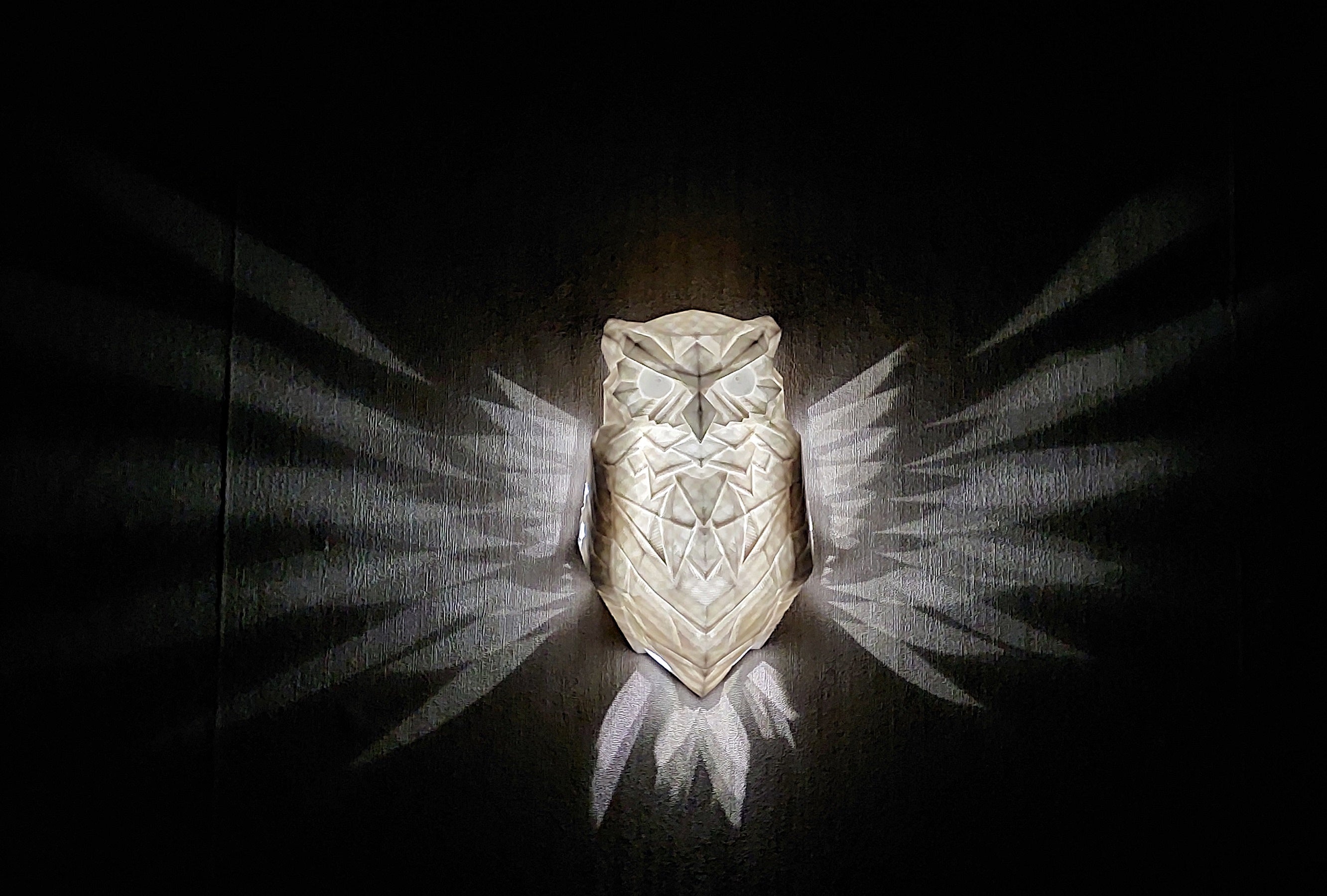 🦉 Eulen-Wandlampe – LED-Nachtlicht aus hochwertigem 3D-Druck