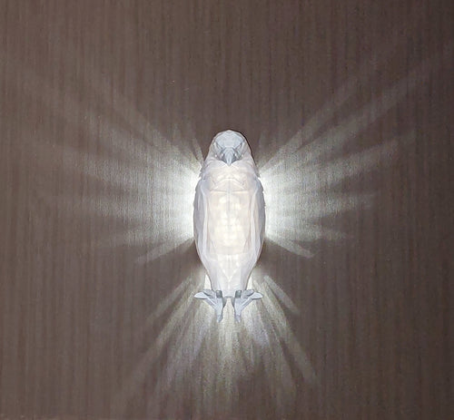 Hochwertige Adler-Wandlampe aus 3D-Druck, LED-Nachtlicht, detailreiche Vogel-Deko für die Wand, von megahobby
