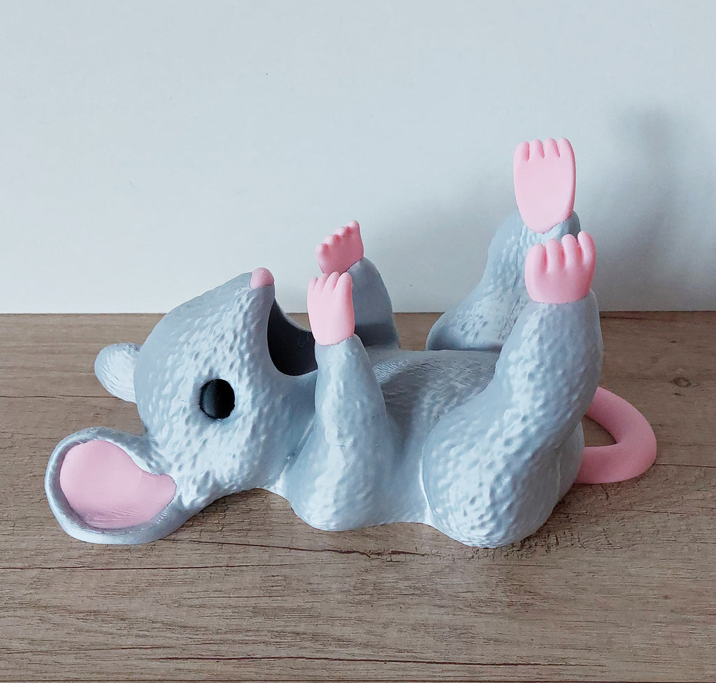 🐭 Maus Weinflaschenhalter – Niedlicher Flaschenhalter aus hochwertigem 3D-Druck