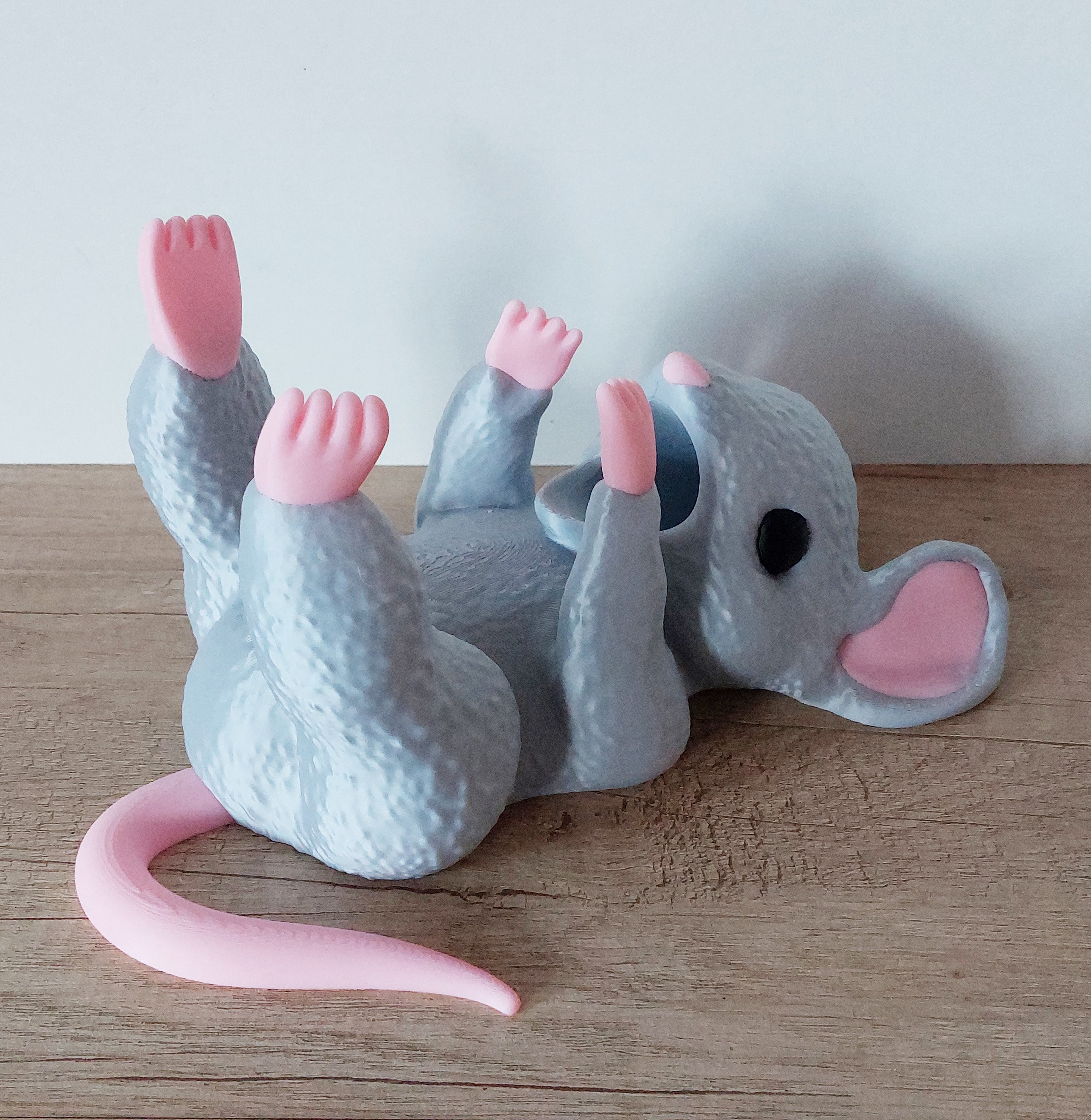 🐭 Maus Weinflaschenhalter – Niedlicher Flaschenhalter aus hochwertigem 3D-Druck
