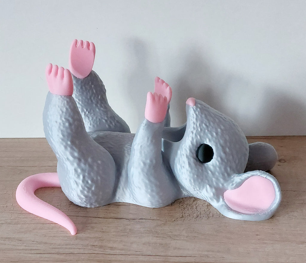 🐭 Maus Weinflaschenhalter – Niedlicher Flaschenhalter aus hochwertigem 3D-Druck