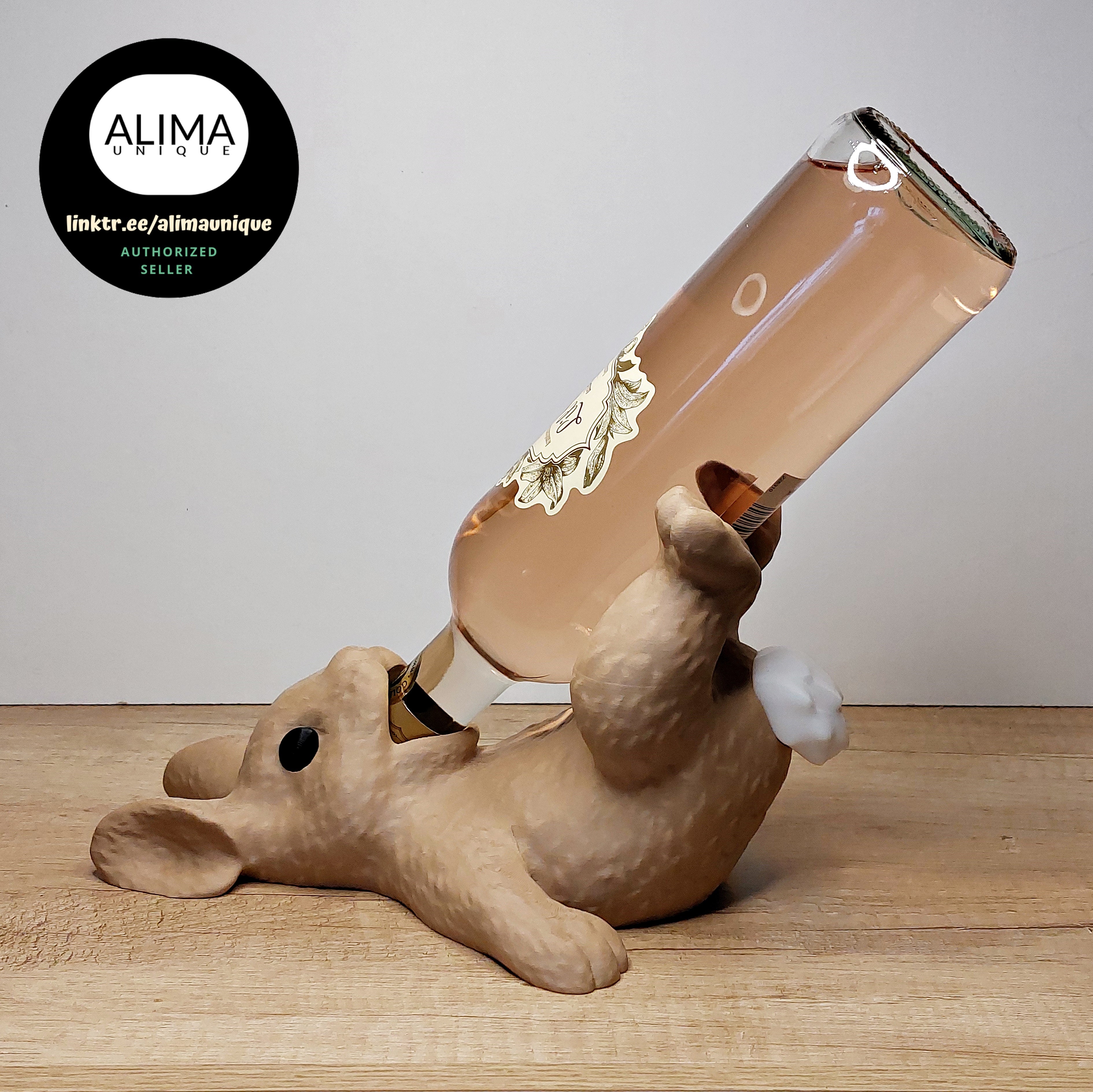 Hasen Weinflaschenhalter | 3D-Druck Deko für Weinliebhaber
