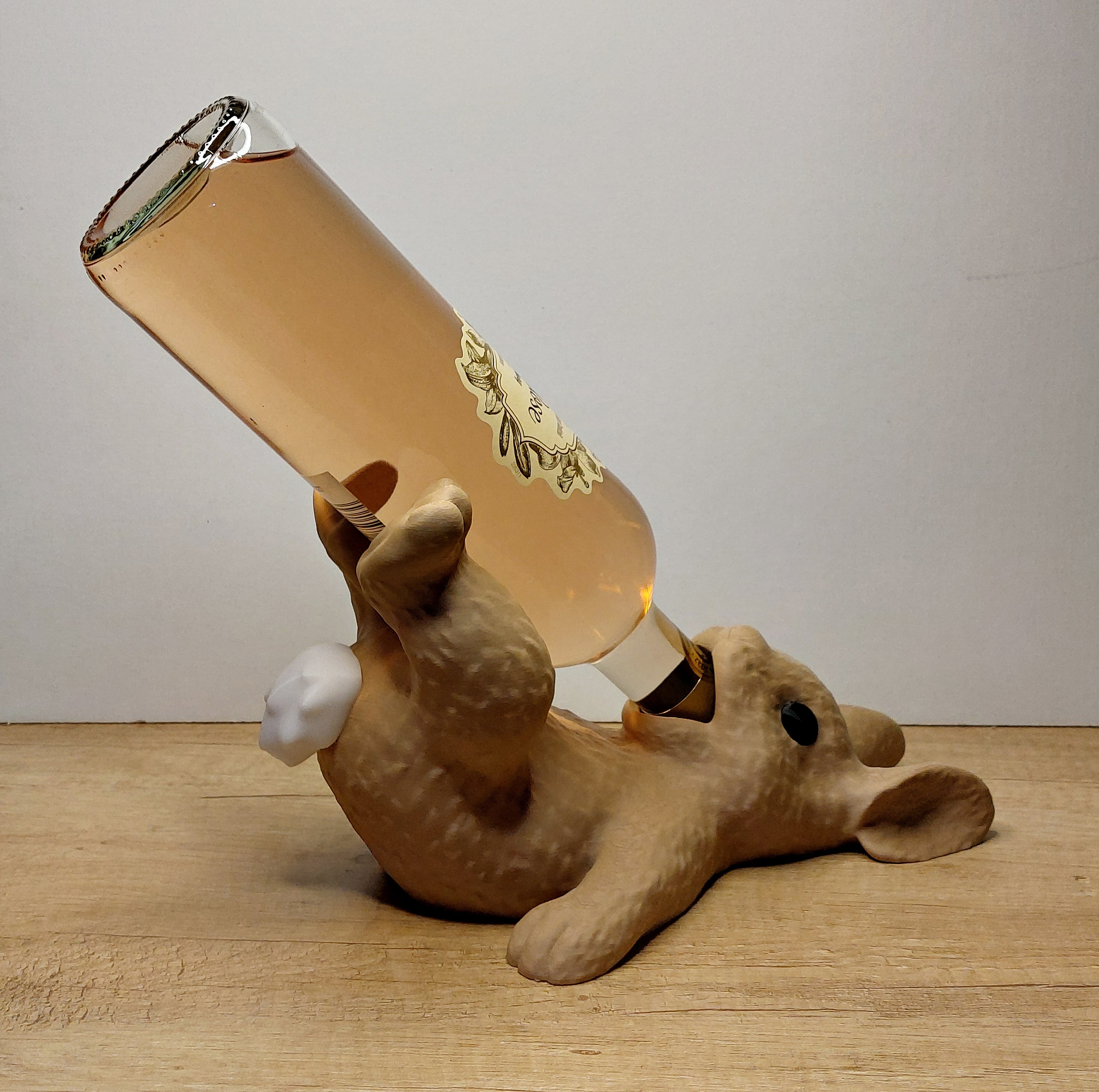 Hasen Weinflaschenhalter | 3D-Druck Deko für Weinliebhaber