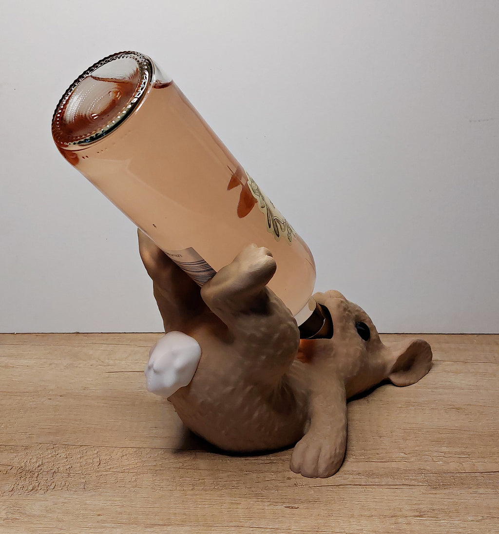 Hasen Weinflaschenhalter | 3D-Druck Deko für Weinliebhaber