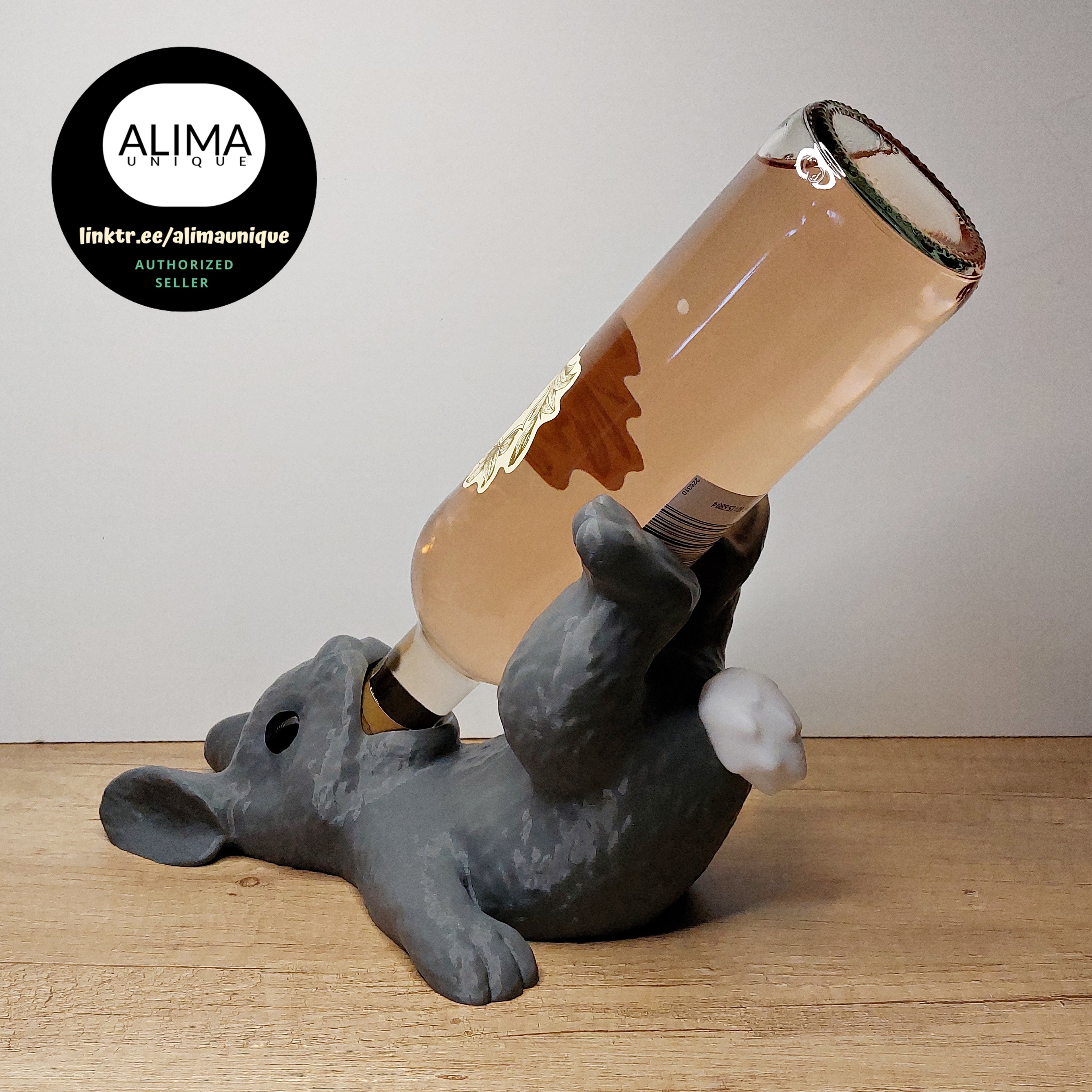 Hasen Weinflaschenhalter | 3D-Druck Deko für Weinliebhaber