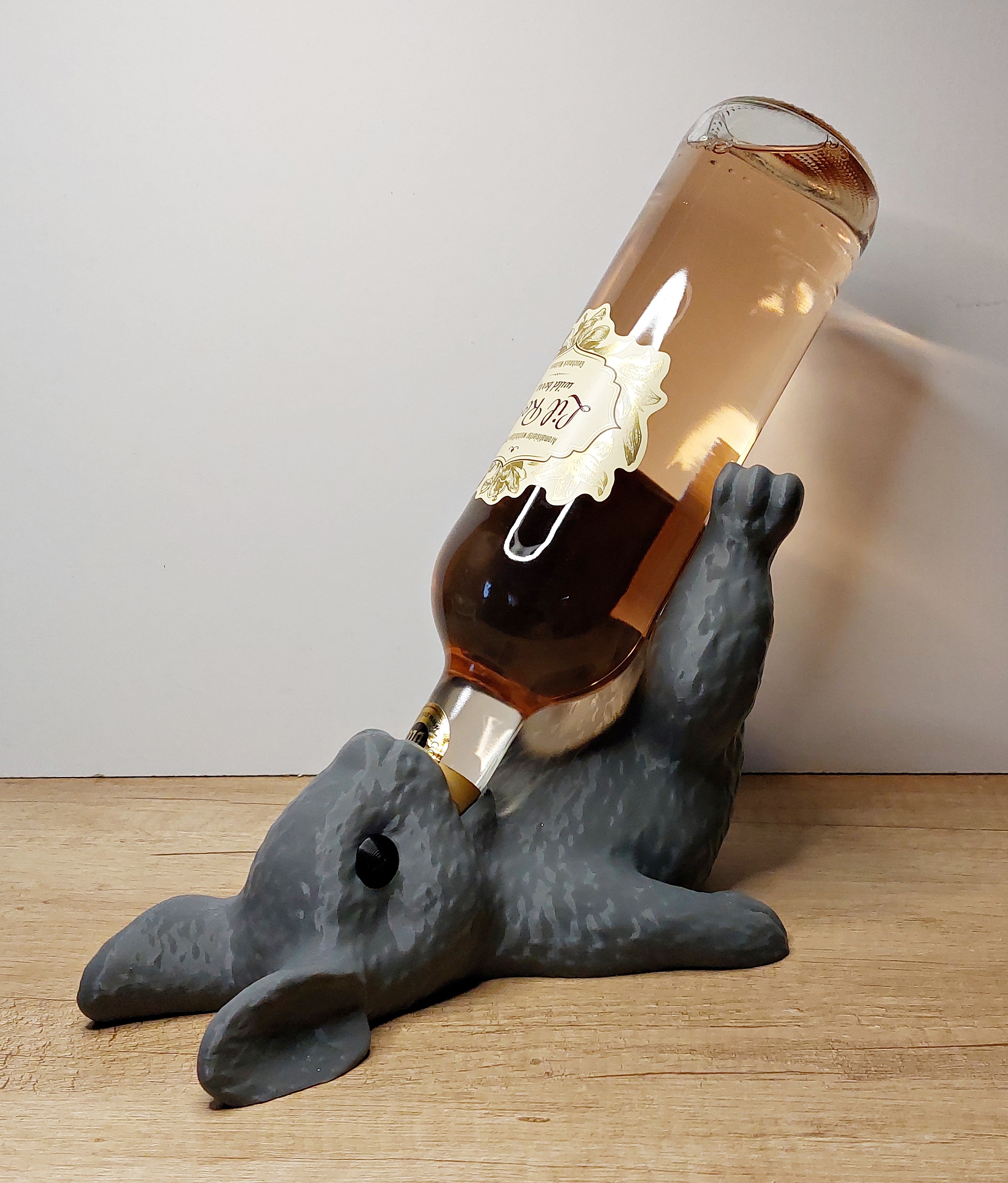 Hasen Weinflaschenhalter | 3D-Druck Deko für Weinliebhaber