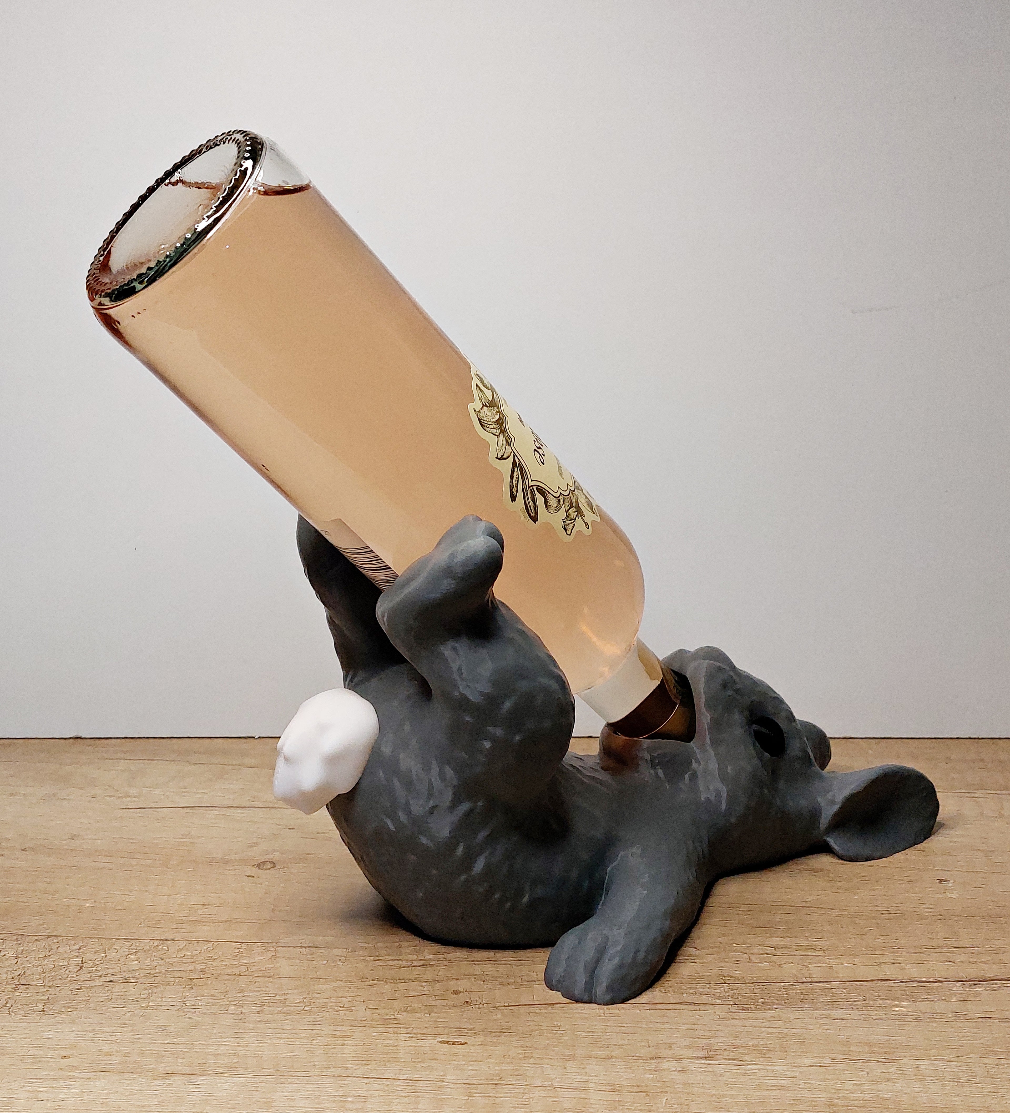 Hasen Weinflaschenhalter | 3D-Druck Deko für Weinliebhaber