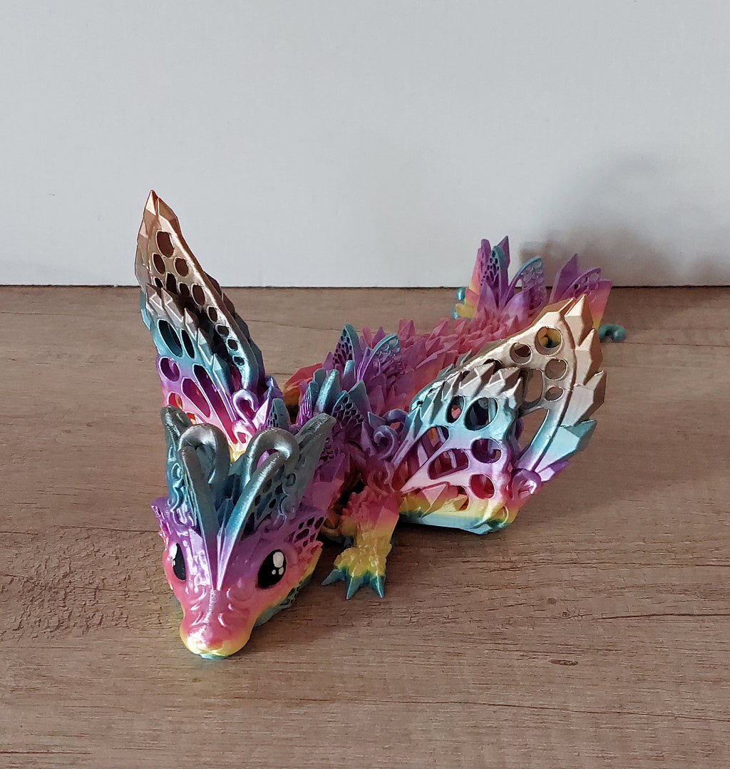 🐺 Baby Fae Wolf Drache – Feenwolf-Drache in Rainbow Shiny