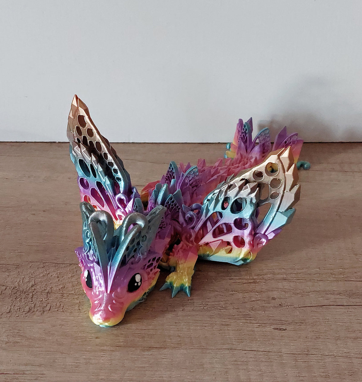 🐺 Baby Fae Wolf Drache – Feenwolf-Drache in Rainbow Shiny