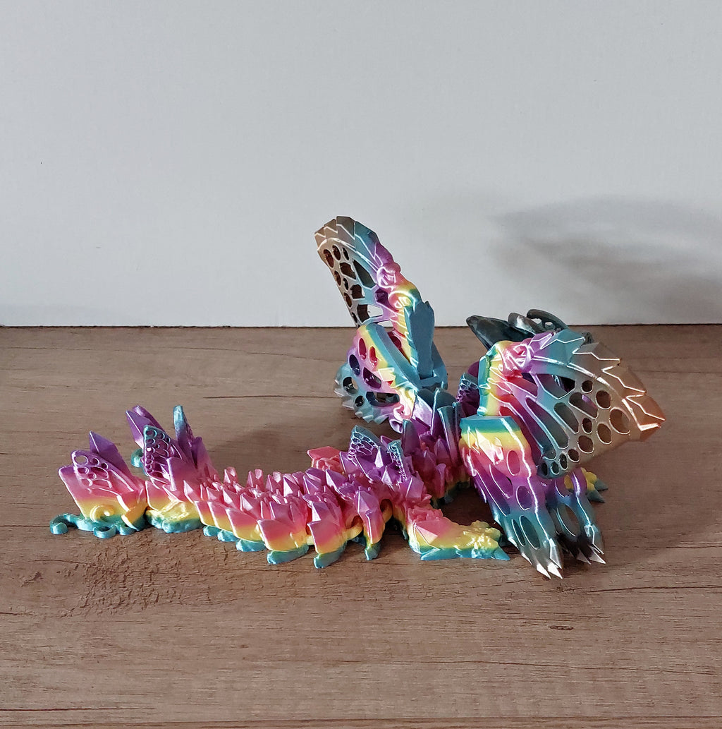 🐺 Baby Fae Wolf Drache – Feenwolf-Drache in Rainbow Shiny