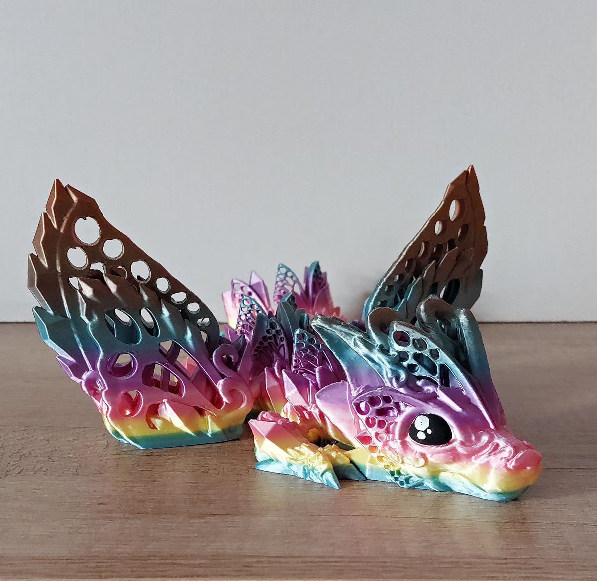 🐺 Baby Fae Wolf Drache – Feenwolf-Drache in Rainbow Shiny