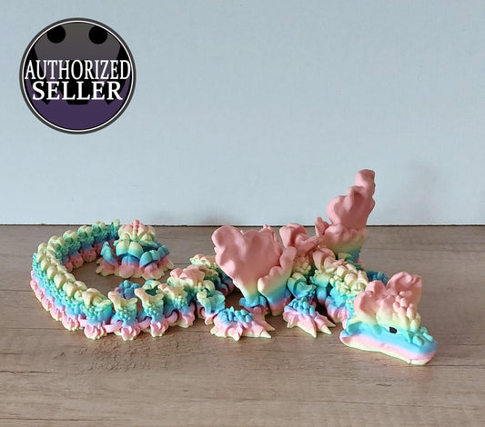 Snapdragon Drache – Majestätischer Drache in kunstvollem 3D-Druck - 58 cm lang - Augen Handbemalt - verschiedene Farben lieferbar - megahobby3dcreations