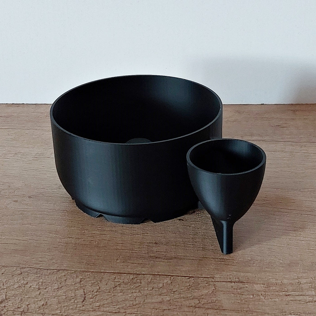🥗 Obst- & Gemüsewaschbehälter klein – 3D-gedrucktes Abtropfsieb Ø 10 cm