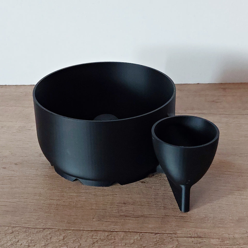 🥗 Obst- & Gemüsewaschbehälter klein – 3D-gedrucktes Abtropfsieb Ø 10 cm