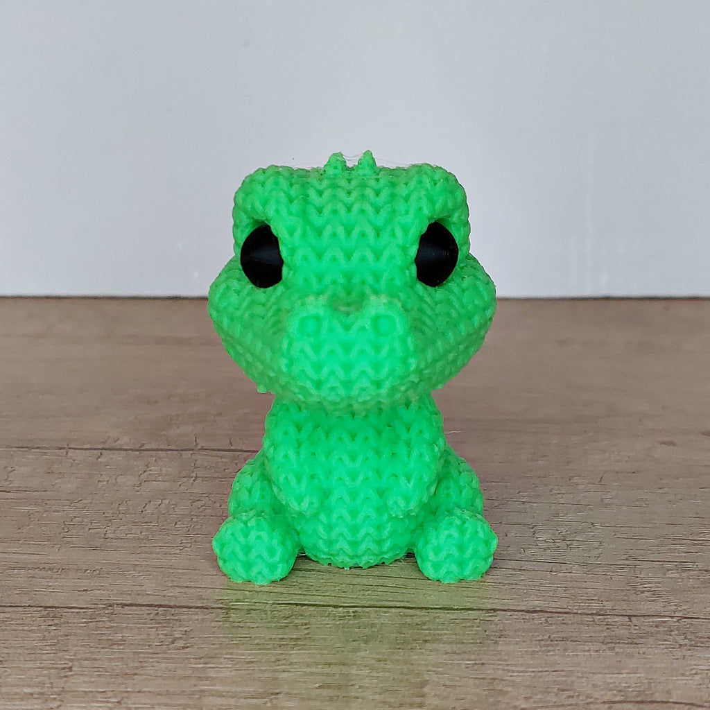 🐊 Krokodil im Strick-Look aus 3D-Druck – Niedliche Dekofigur mit einzigartiger Strickoptik