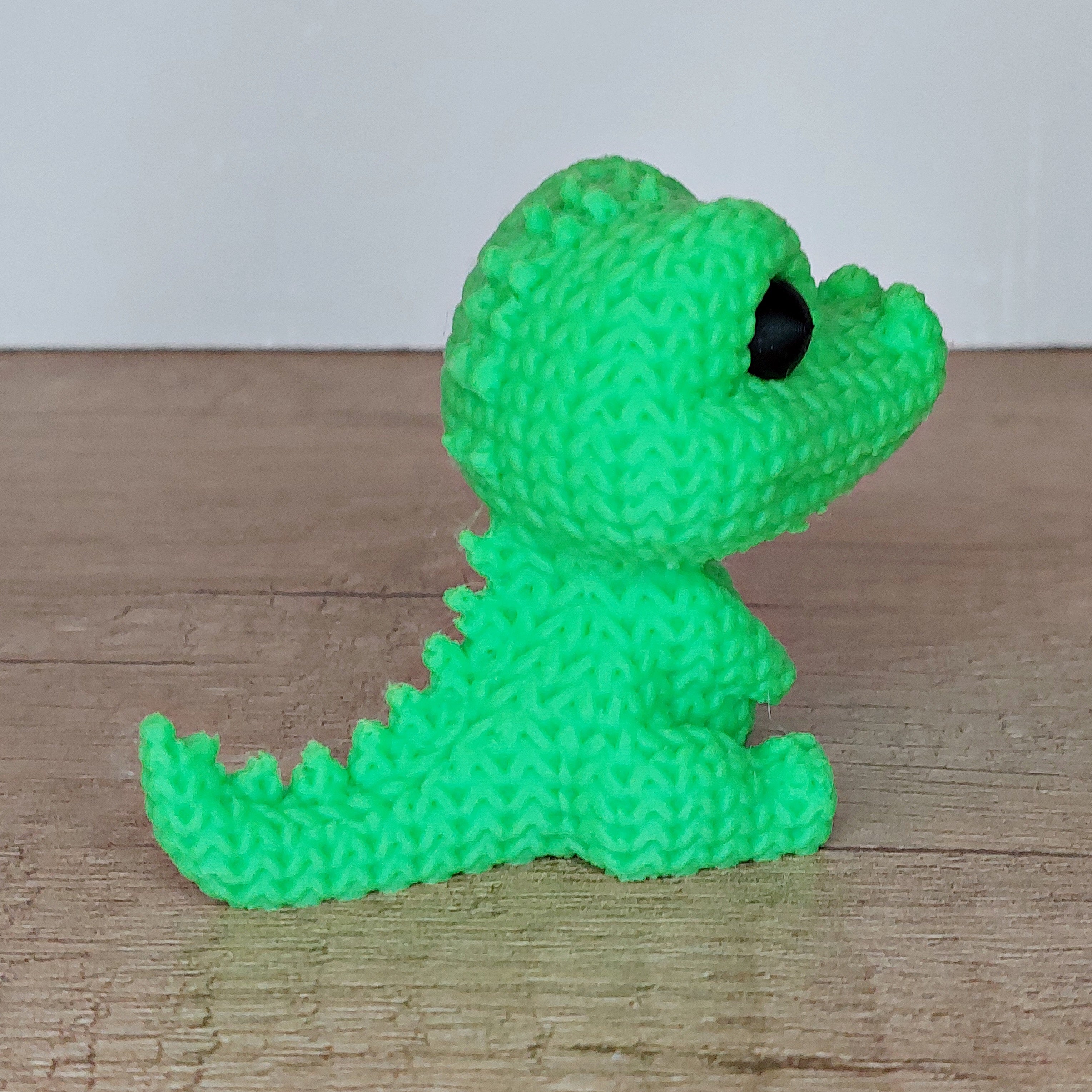 🐊 Krokodil im Strick-Look aus 3D-Druck – Niedliche Dekofigur mit einzigartiger Strickoptik