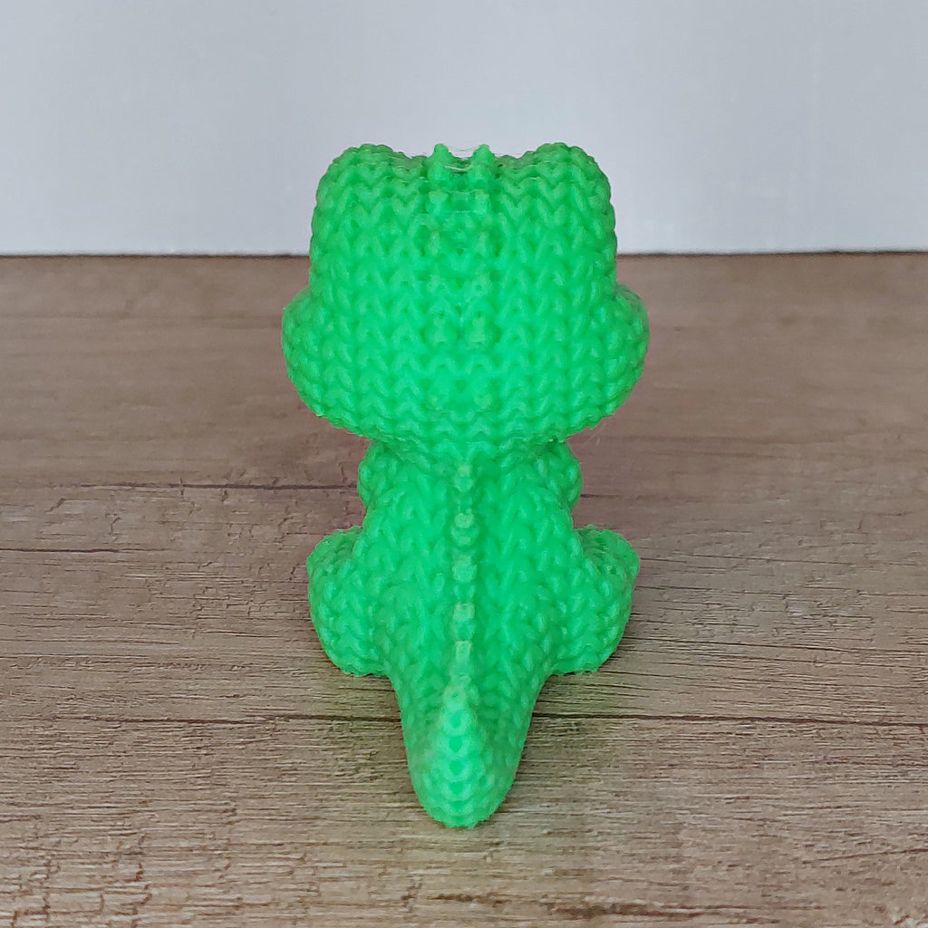 🐊 Krokodil im Strick-Look aus 3D-Druck – Niedliche Dekofigur mit einzigartiger Strickoptik