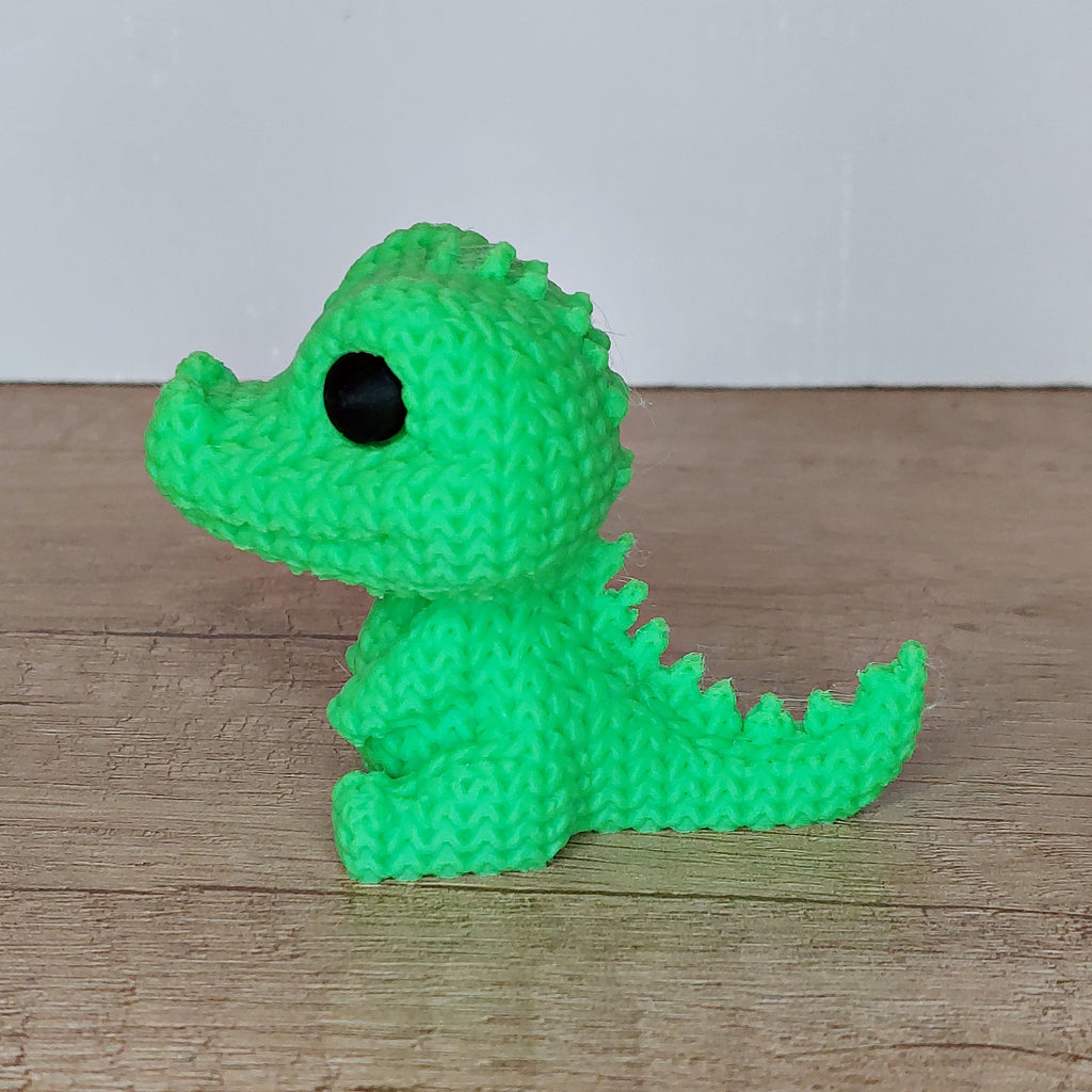 🐊 Krokodil im Strick-Look aus 3D-Druck – Niedliche Dekofigur mit einzigartiger Strickoptik