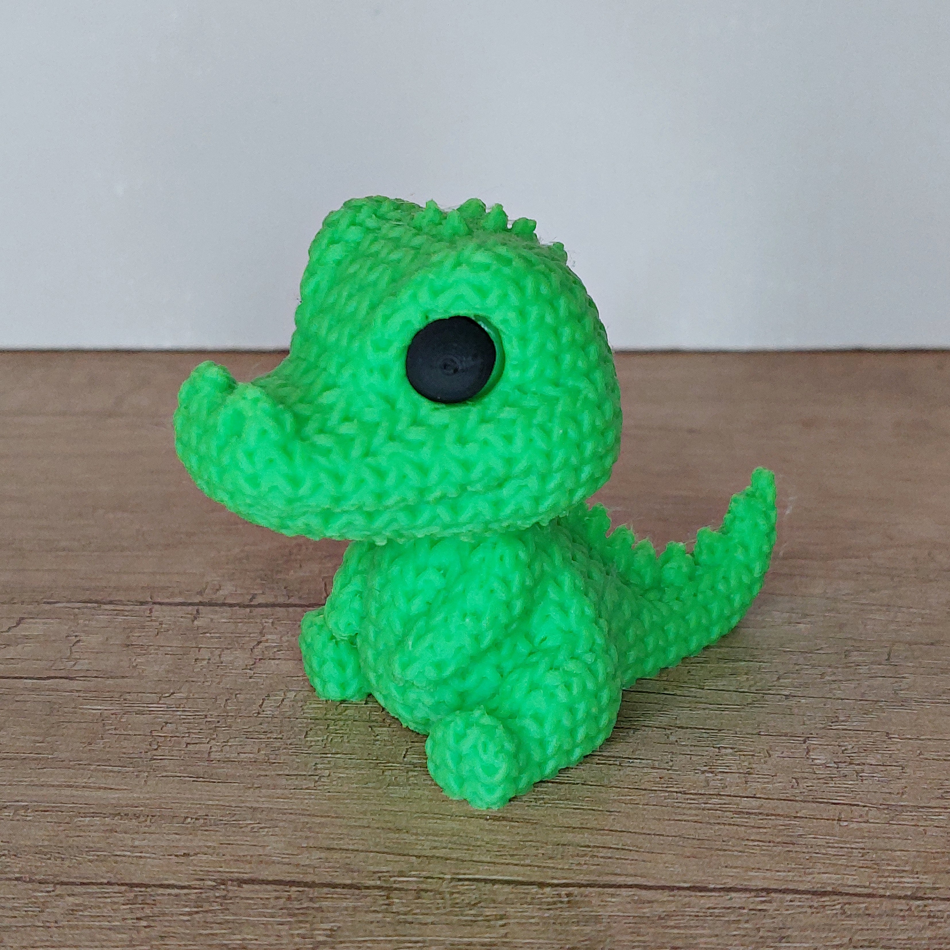 🐊 Krokodil im Strick-Look aus 3D-Druck – Niedliche Dekofigur mit einzigartiger Strickoptik