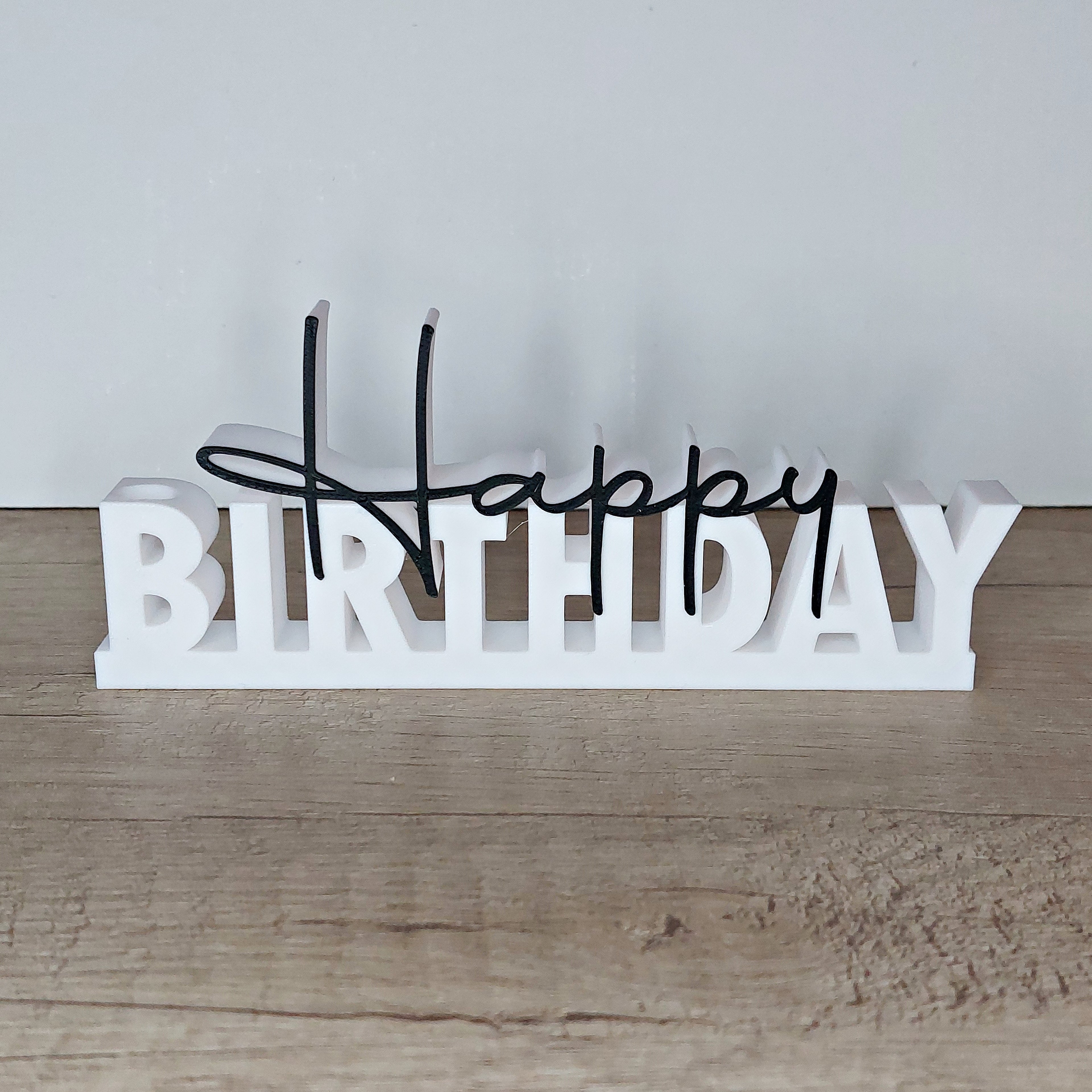 🎉 Happy Birthday Schriftzug aus 3D-Druck – Originelle Geburtstagsdeko & Geldgeschenk