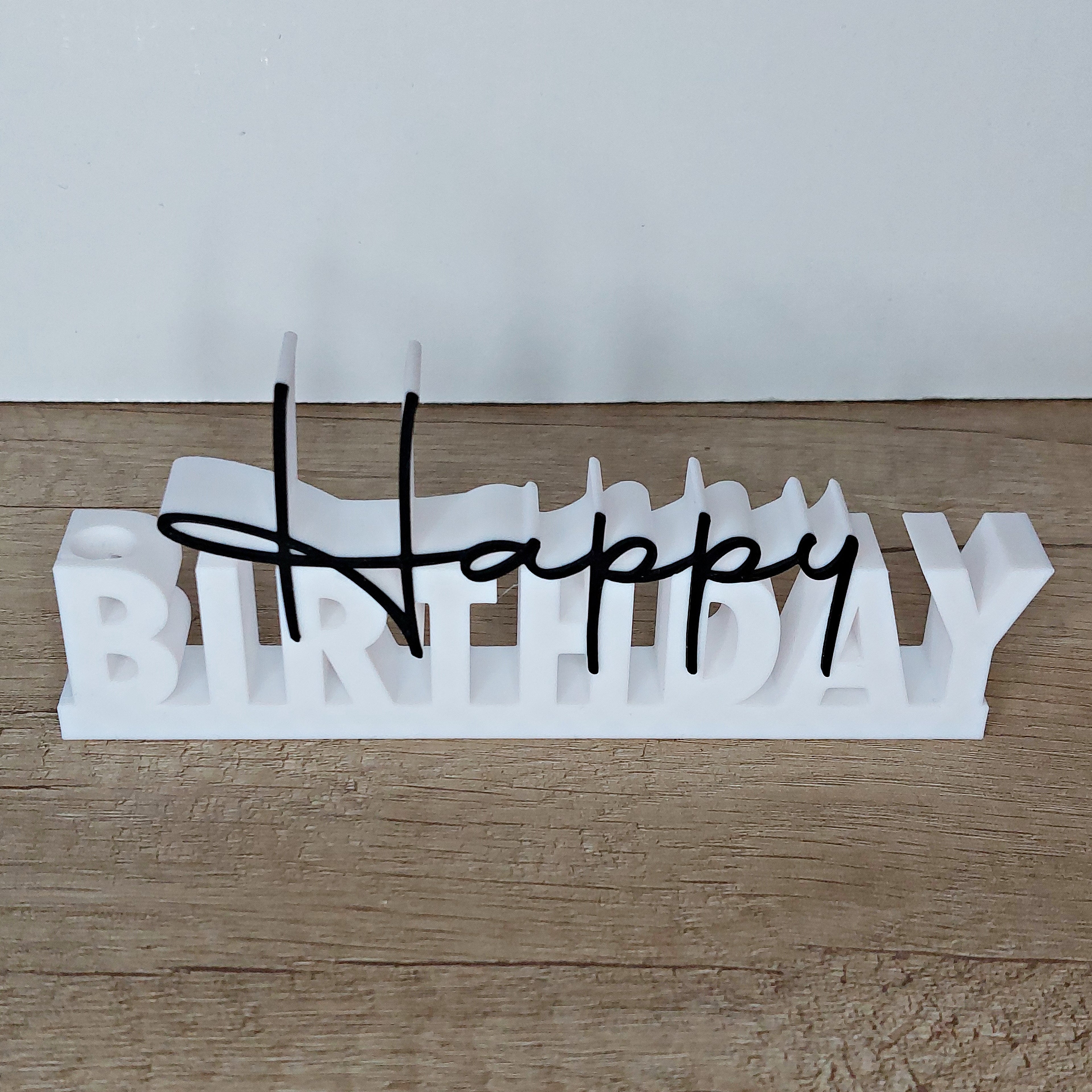🎉 Happy Birthday Schriftzug aus 3D-Druck – Originelle Geburtstagsdeko & Geldgeschenk