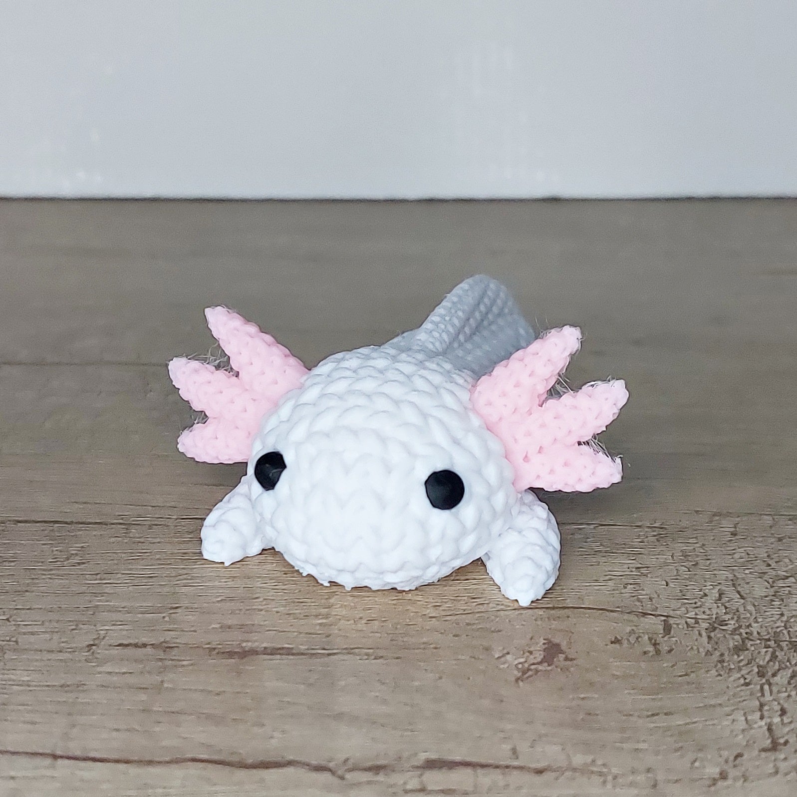 🩷 Axolotl im Strick-Look aus 3D-Druck – Niedliche Dekofigur mit einzigartiger Strickoptik