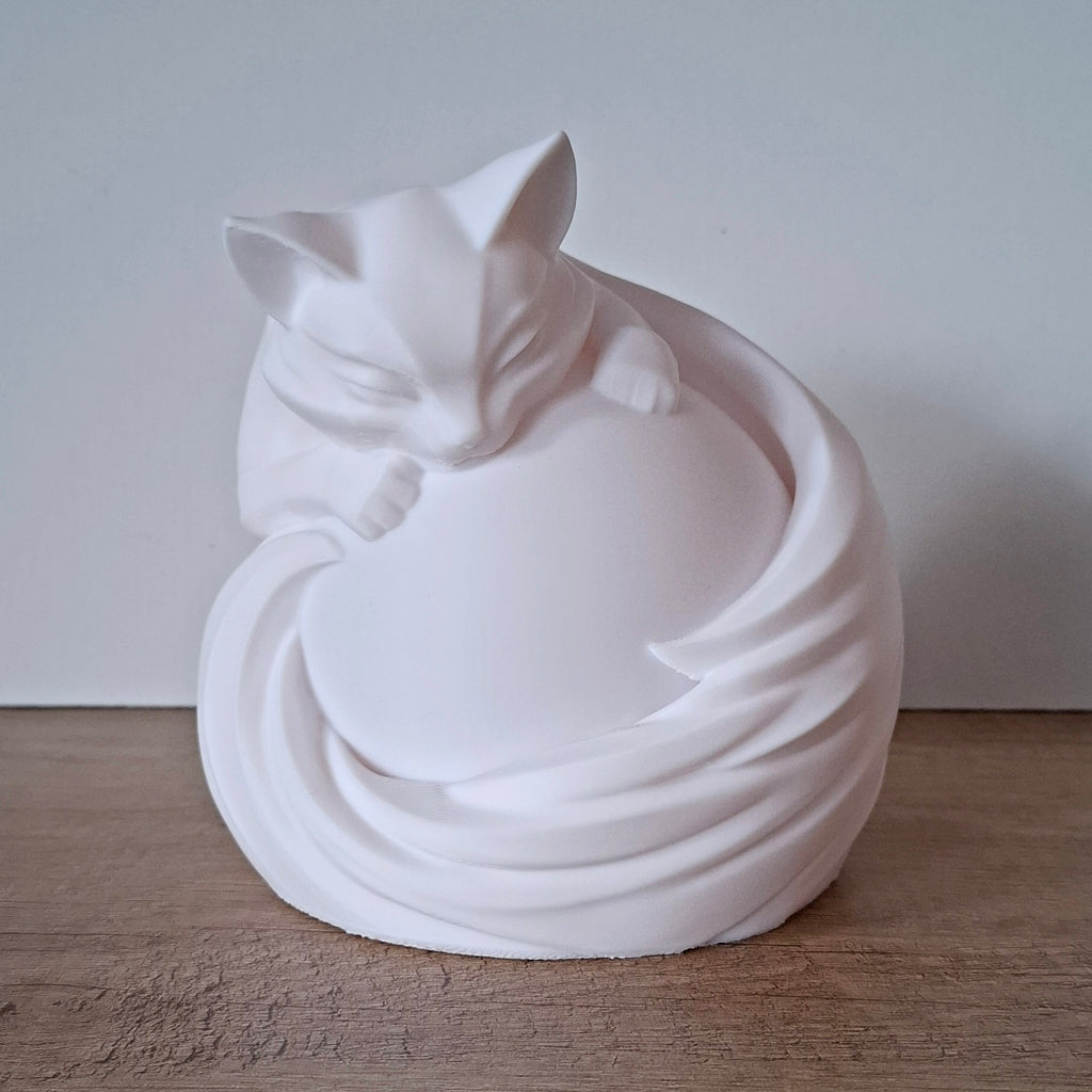 🐱 Katzen-Lampe Weiß – LED-Lampe aus hochwertigem 3D-Druck