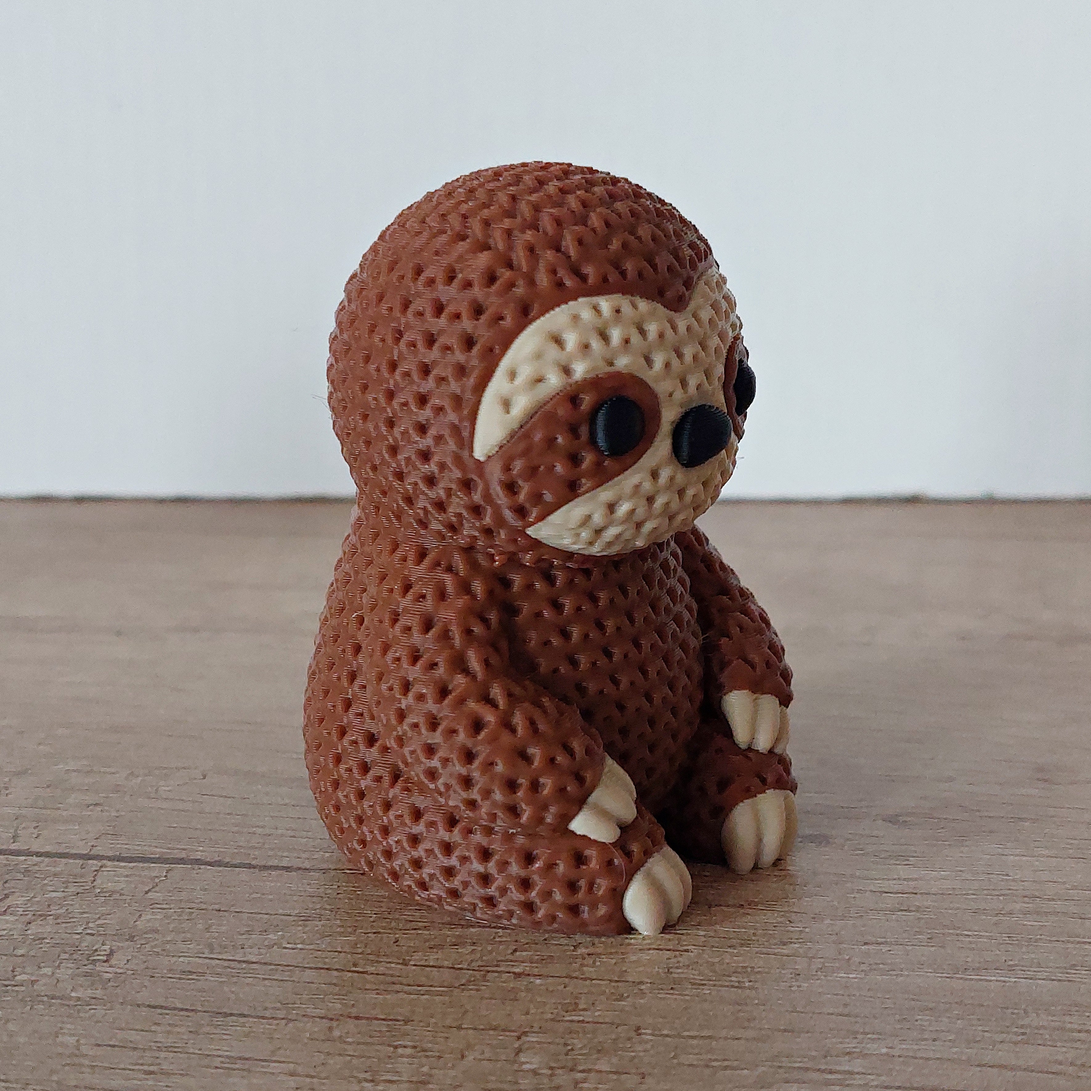 🦥 Faultier im Strick-Look – Niedliche 3D-Druck Dekofigur für Tierliebhaber