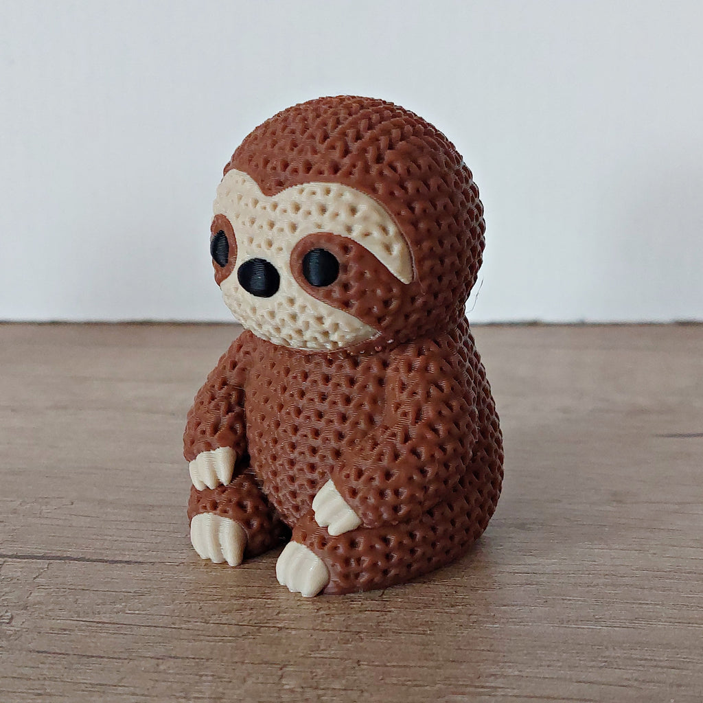 🦥 Faultier im Strick-Look – Niedliche 3D-Druck Dekofigur für Tierliebhaber
