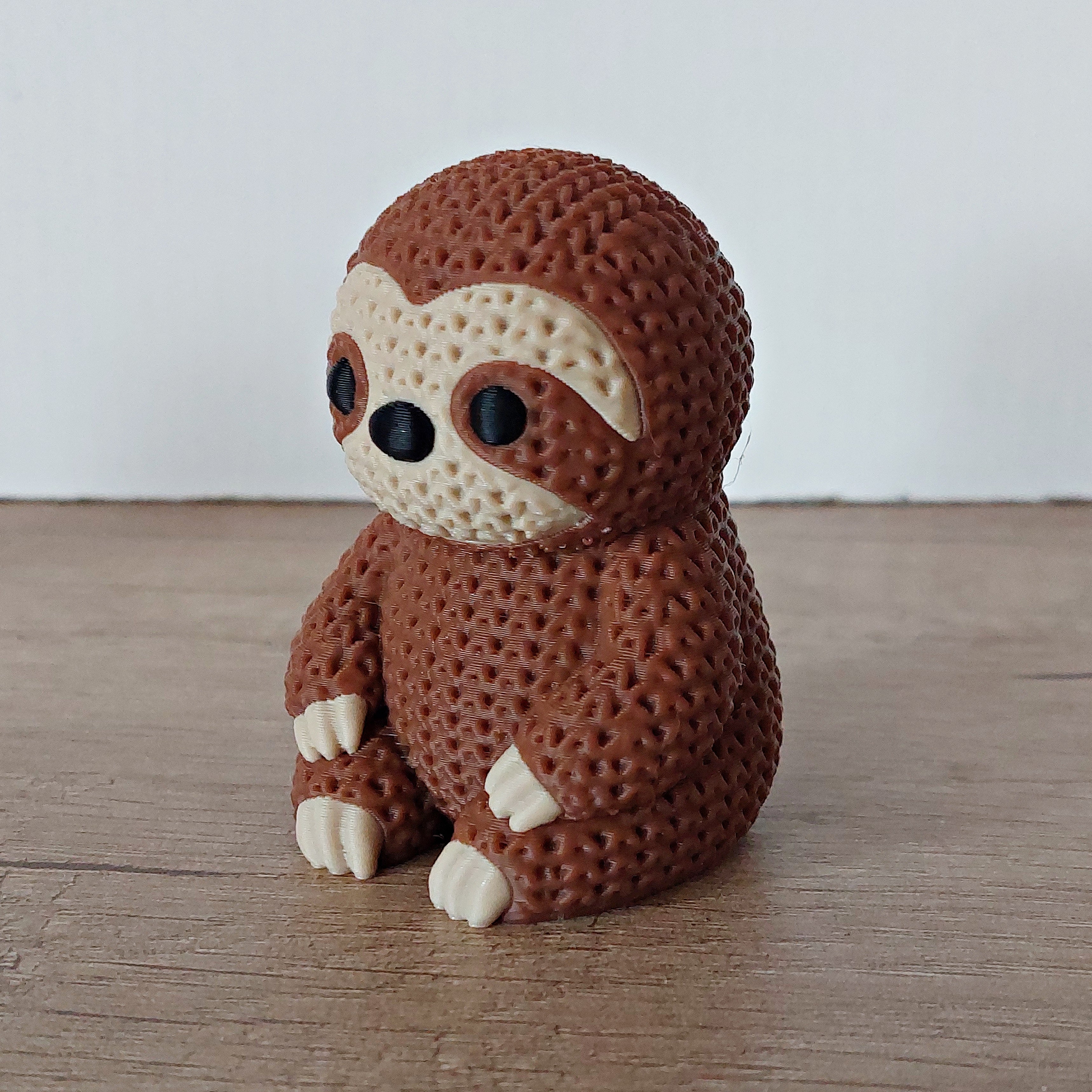 🦥 Faultier im Strick-Look – Niedliche 3D-Druck Dekofigur für Tierliebhaber
