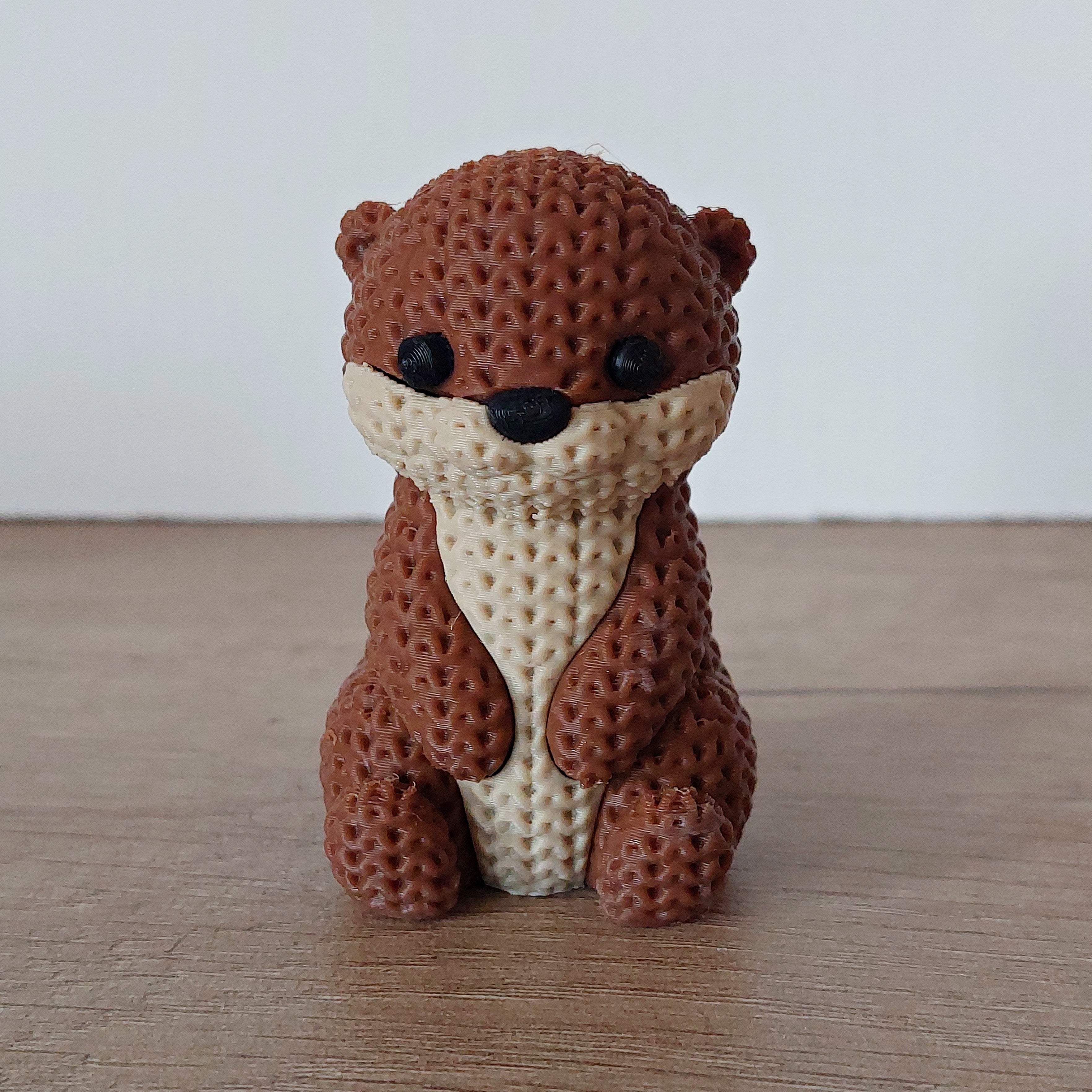 🦦 Otter im Strick-Look – Niedliche 3D-Druck Dekofigur für Tierliebhaber