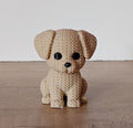 🐕 Hund im Strick-Look – niedliche 3D-Druck Deko in Braun