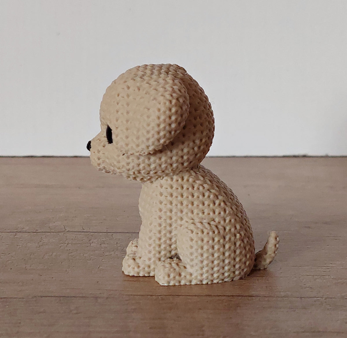 🐕 Hund im Strick-Look – niedliche 3D-Druck Deko in Braun