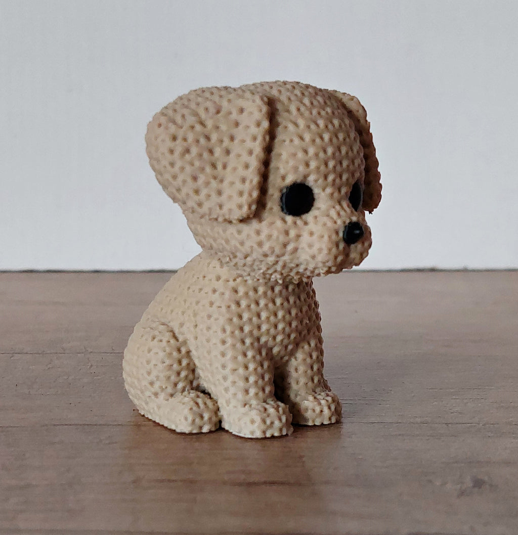 🐕 Hund im Strick-Look – niedliche 3D-Druck Deko in Braun