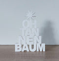 🎄 Moderner Weihnachts-Schriftzug „Oh Tannenbaum“ – stilvolle Weihnachtsdeko aus 3D-Druck