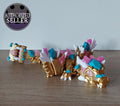 🐉 Baby Schatztruhen-Drache – 3D-Druck in Gold, Türkis & Transparent