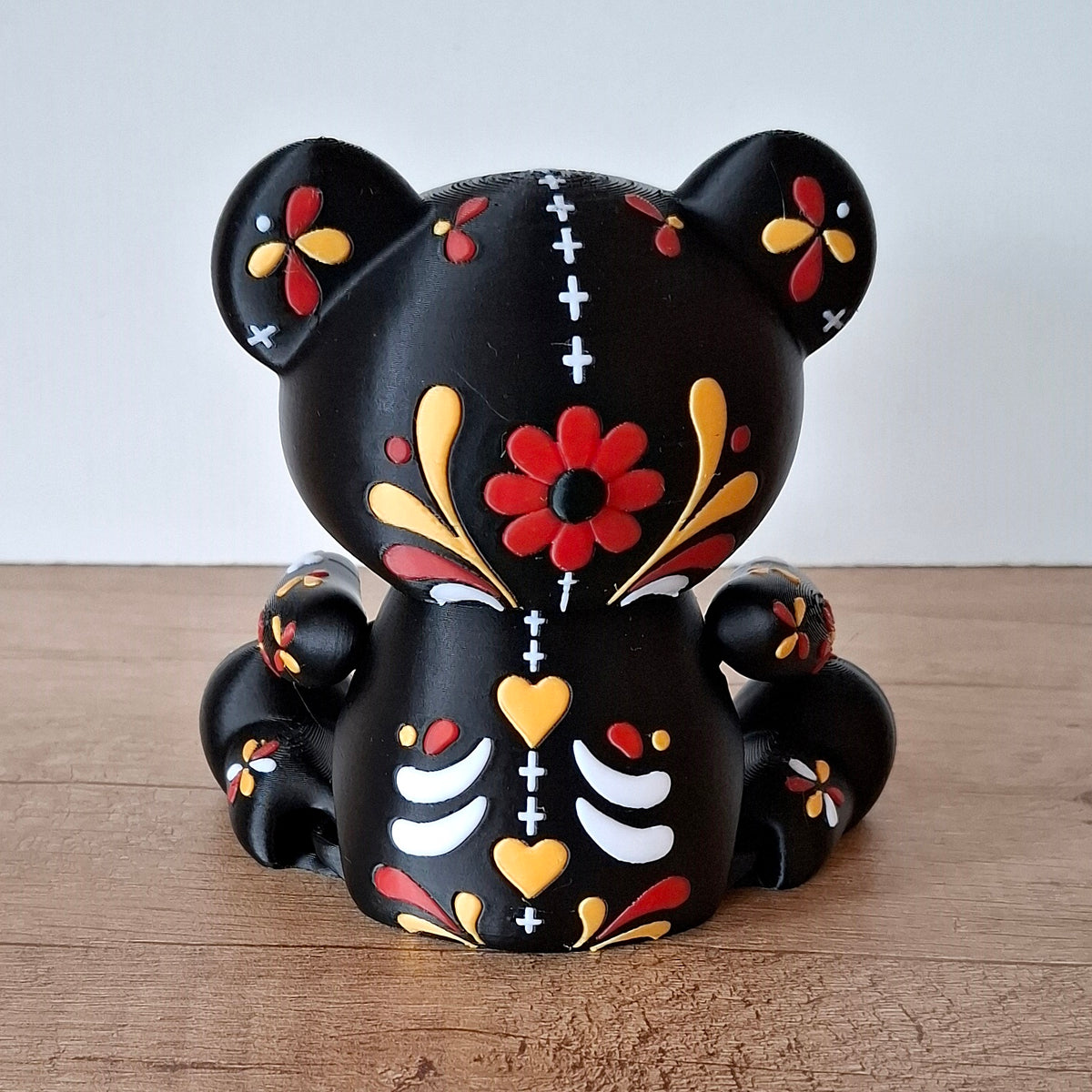 Dia de Muertos Teddybär | Bewegliche 3D-Druck-Figur