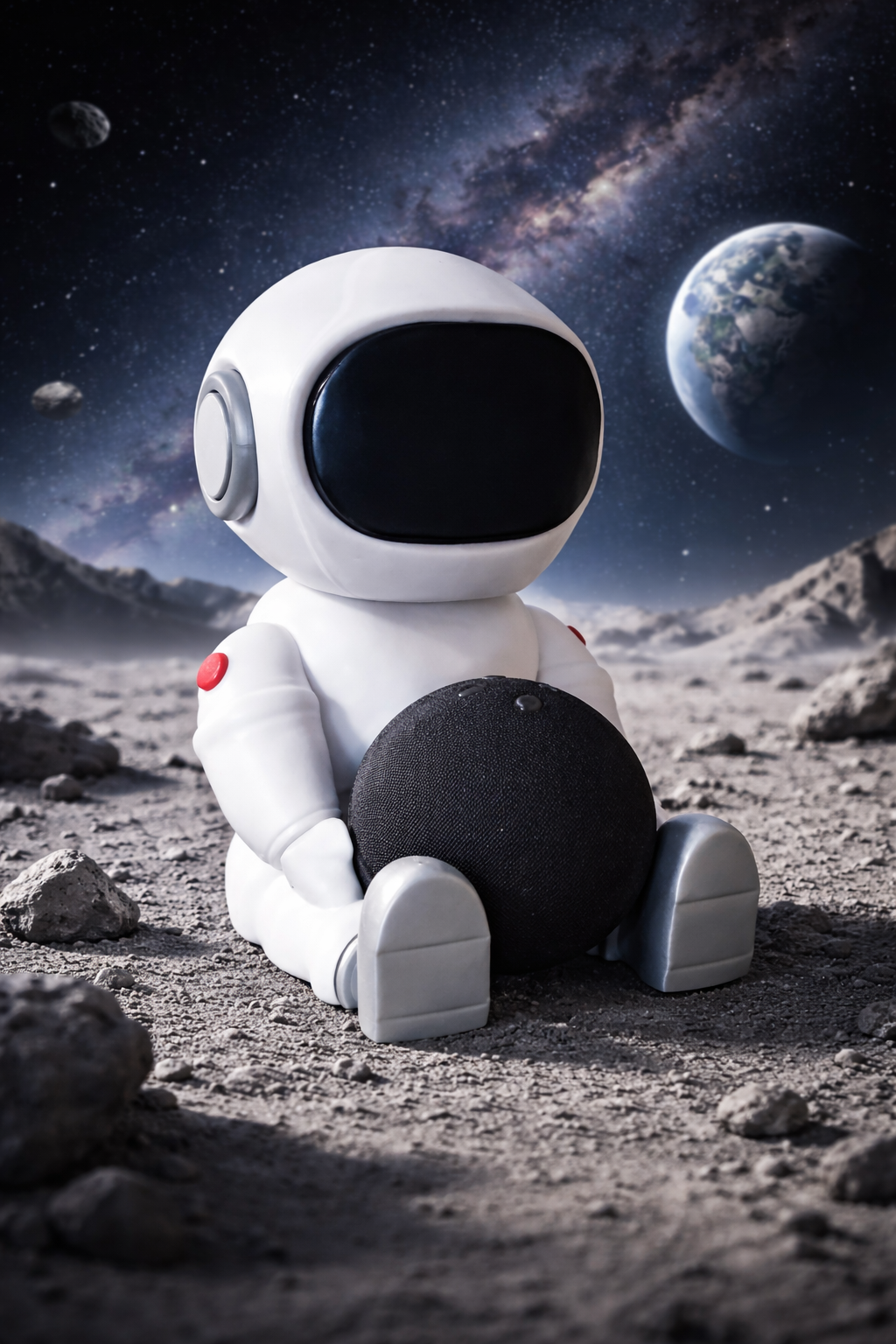 Astronaut Halter für Echo Dot 5, Echo Pop, Echo Spot &amp; Toniebox 1 und 2 – 3D-Druck