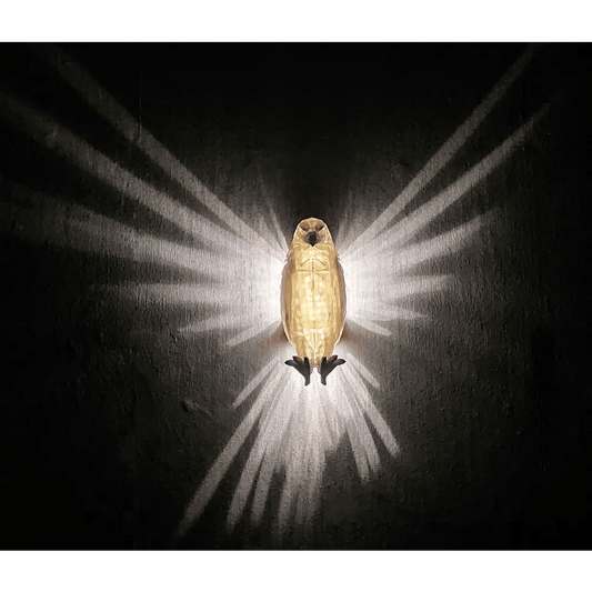 Adler als Nachtlicht / Wandlampe - 23 cm hoch - weiss - LED-Beleuchtung - 3d-Druck - megahobby3dcreations