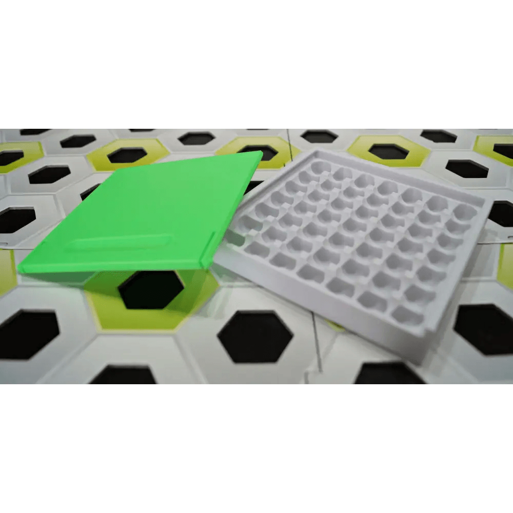 Aufbewahrungsbox für Kugeln - kompatibel zu GraviTrax - passend für 49 Kugeln - Abdeckung in vielen tollen Farben erhältlich - megahobby3dcreations