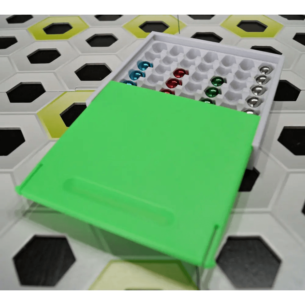 Aufbewahrungsbox für Kugeln - kompatibel zu GraviTrax - passend für 49 Kugeln - Abdeckung in vielen tollen Farben erhältlich - megahobby3dcreations
