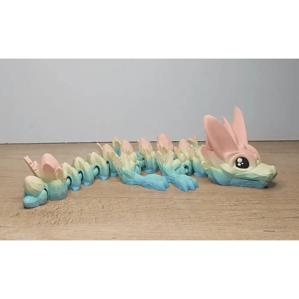 Baby Easter dragon - Oster-Drachen - 30 cm lang - 11 cm breit - 8 cm hoch - Farbe matt macaron - Augen handbemalt - megahobby3dcreations