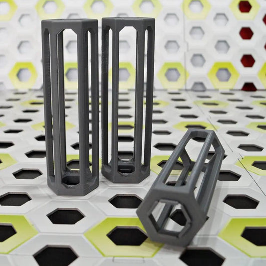 GraviTrax kompatible Höhensteine aus 3D-Drucker, Set mit 3 Säulen 16 cm - viele Farben wählbar - mit Zwischenraum für Schienen - megahobby3dcreations