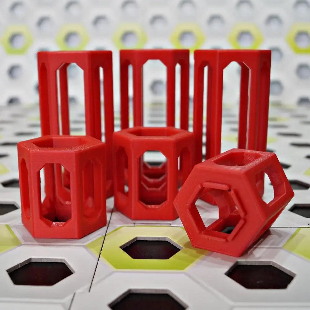 GraviTrax kompatible Höhensteine aus dem 3D-Drucker - Set von 3 Säulen mit 5 cm + 3 Säulen mit 10 cm - viele Farben möglich - megahobby3dcreations