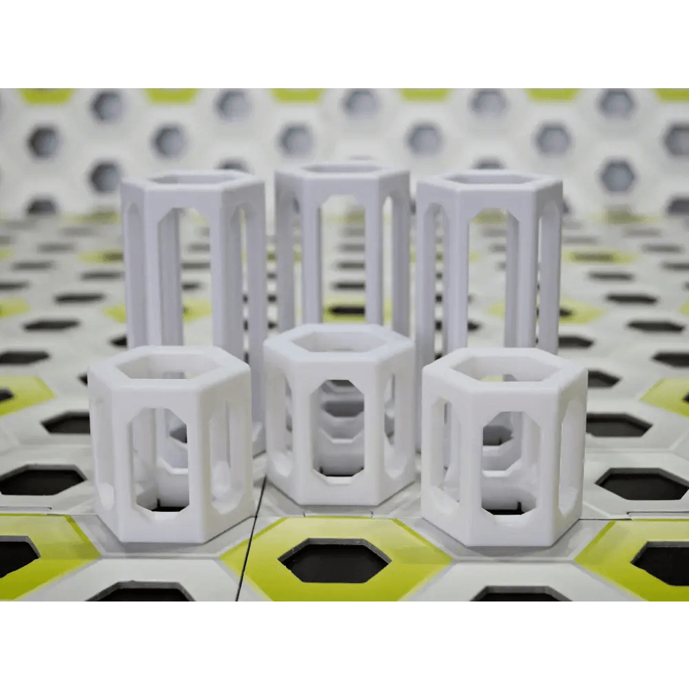 GraviTrax kompatible Höhensteine aus dem 3D-Drucker - Set von 3 Säulen mit 5 cm + 3 Säulen mit 10 cm - viele Farben möglich - megahobby3dcreations
