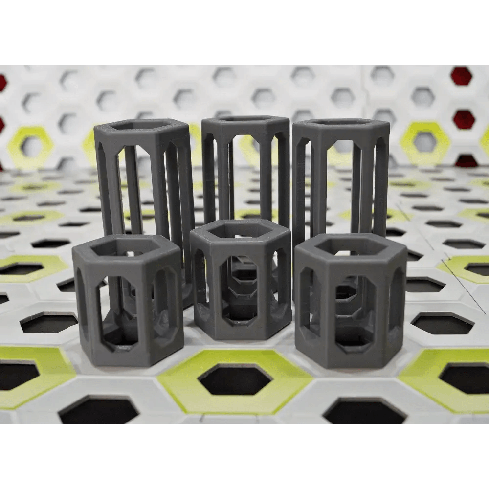 GraviTrax kompatible Höhensteine aus dem 3D-Drucker - Set von 3 Säulen mit 5 cm + 3 Säulen mit 10 cm - viele Farben möglich - megahobby3dcreations